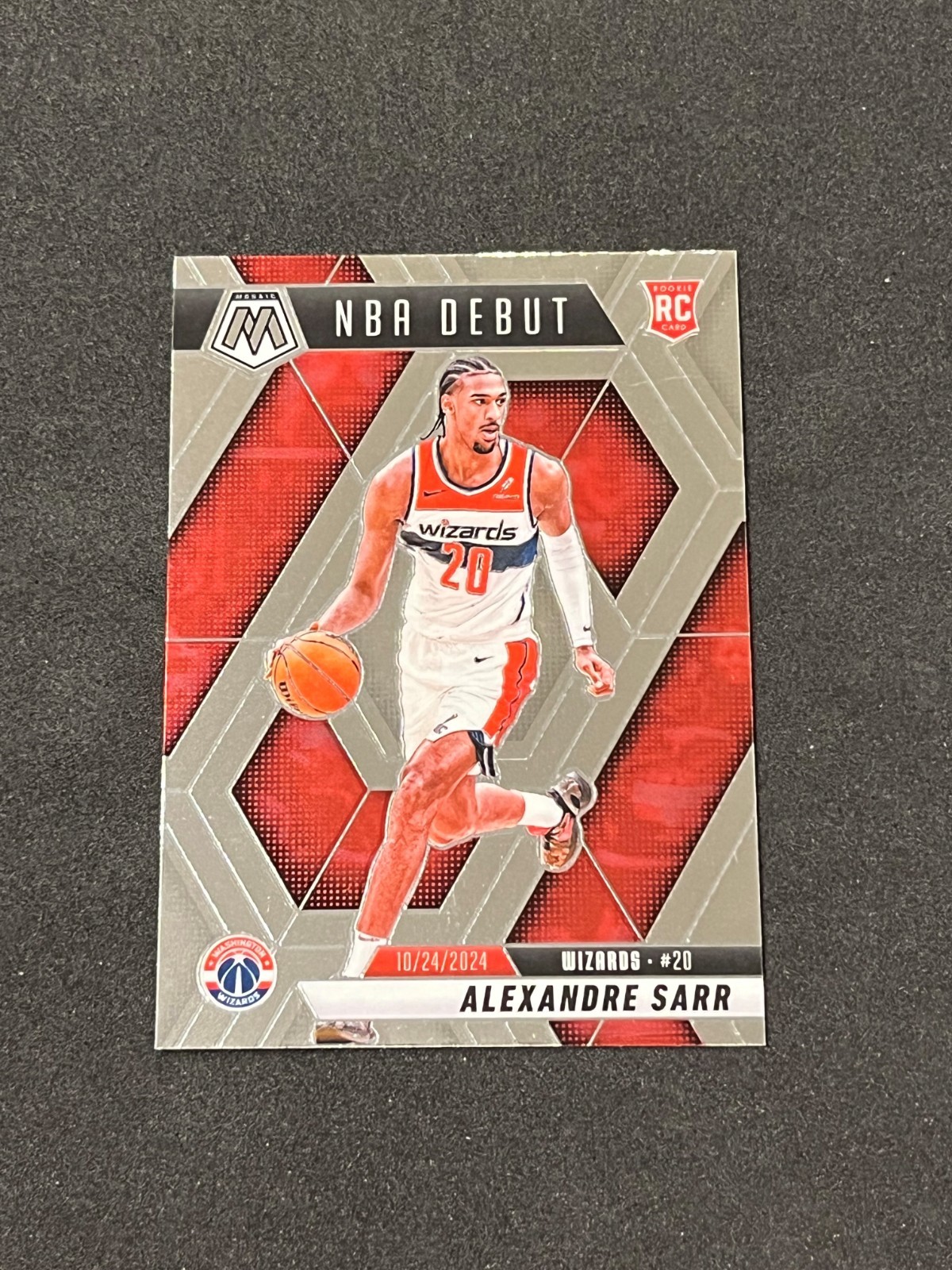 2024-25 Panini Mosaic Basketball Alexandre Sarr NBA Debut Rookie
