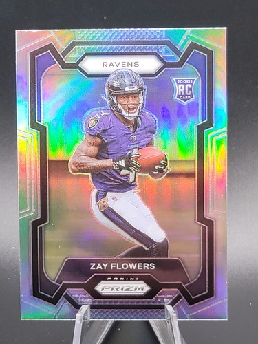 2023 Panini Prizm Zay Flowers Silver Prizm #307 Rookie Card