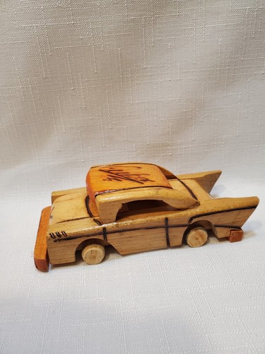 Vintage Cuban Hand Made Wooden Toy Car Souvenir Cuba | eBay