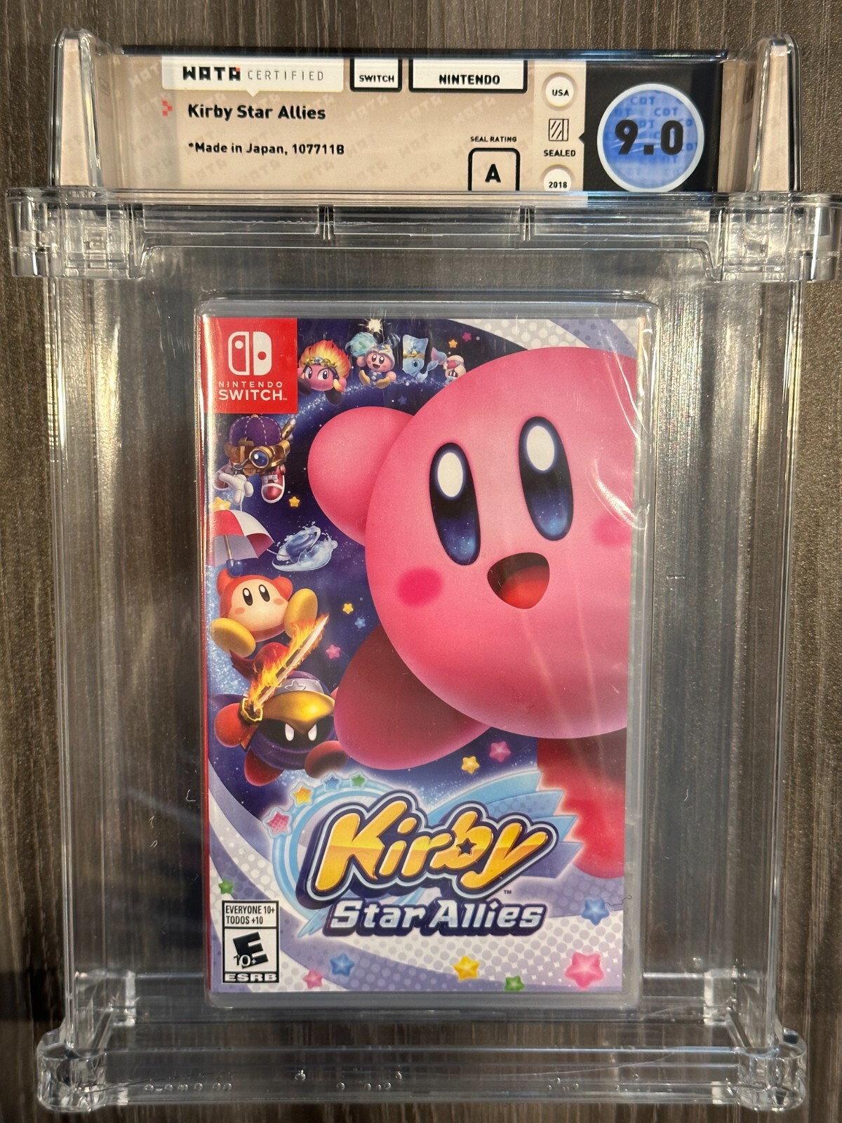 Kirby Star Allies Nintendo Switch, New and Sealed, GRADED WATA 9.0