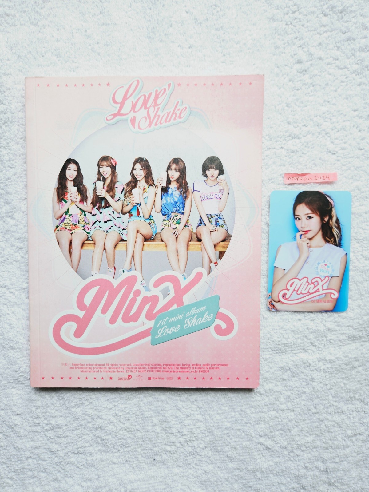 DREAMCATCHER MINX Love Shake Promo Album + Jiu Photocard - flawed