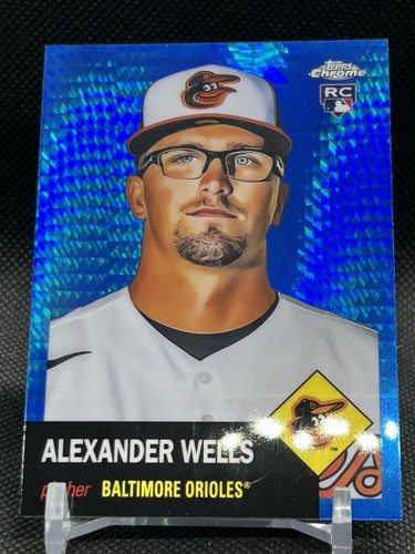 2022 Chrome Platinum Alexander Wells RC Blue Prism #434 - ORIOLES