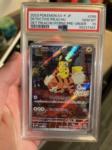 PSA 10 Pokemon Card Detective Pikachu 098/SV-P Nintendo Switch