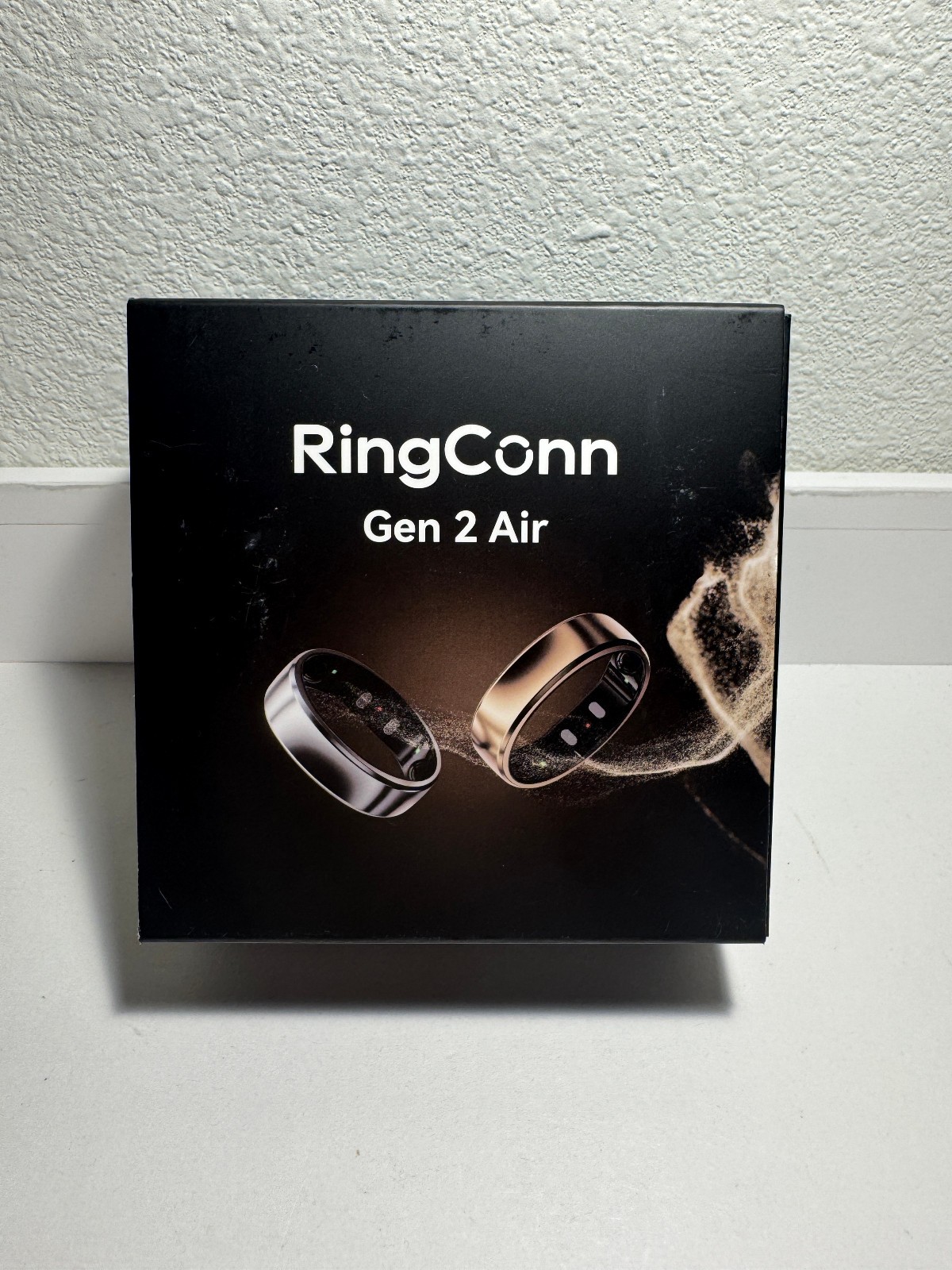 RingConn Gen 2 Air, Ultra-Thin AI Smart Ring, (Size 10, Dune Gold