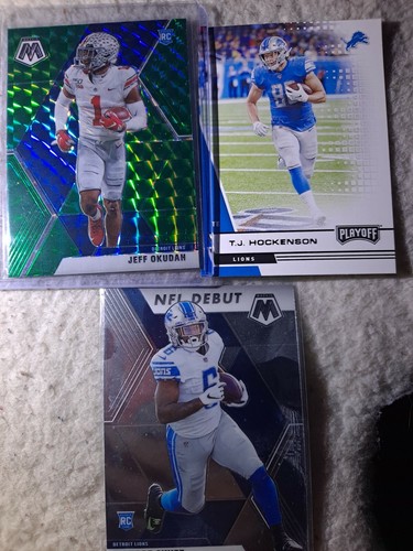 2020 Mosaic Jeff Okudah D'Andre Swift Hockenson Rookie Lot 3