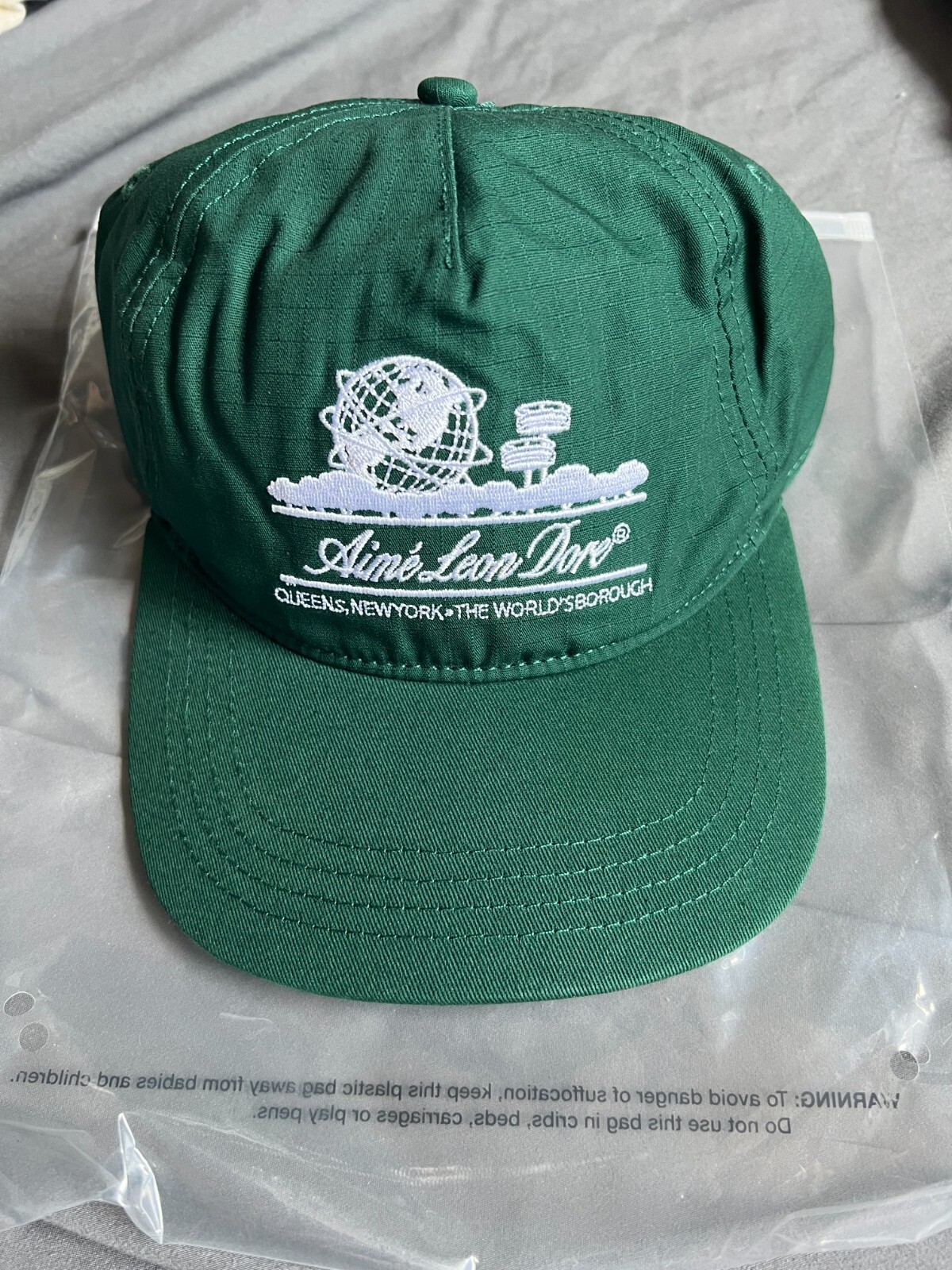 NEW AIME LEON DORE unisphere SnapBack hat cap in green | eBay