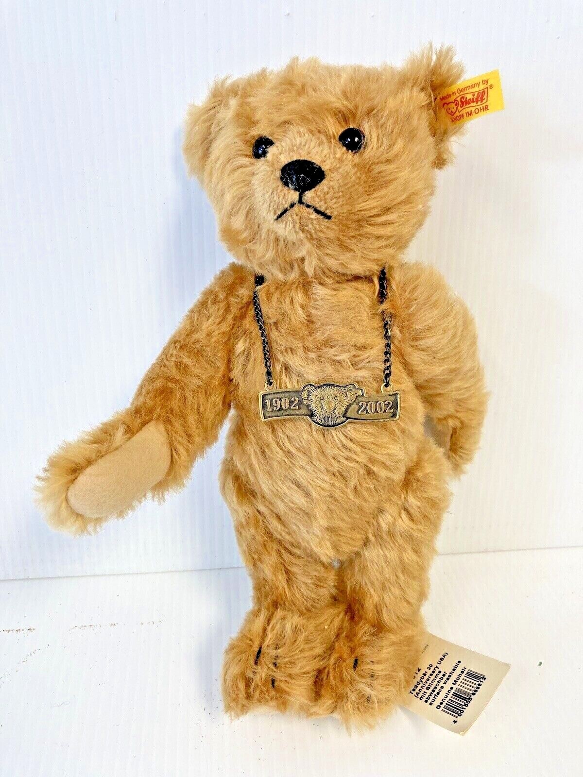 Steiff Teddy Bear 1902 2002 Anniversary Golden Mohair Danbury Mint