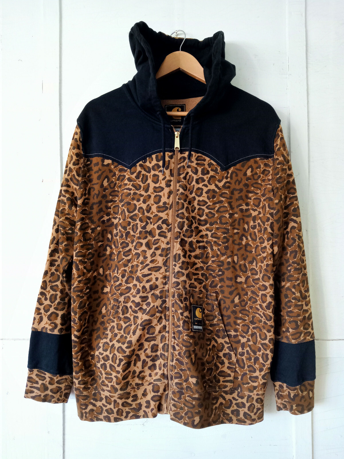NEIGHBORHOOD X' CARHARTT WIP hood jacket brown leopard, XL | eBay
