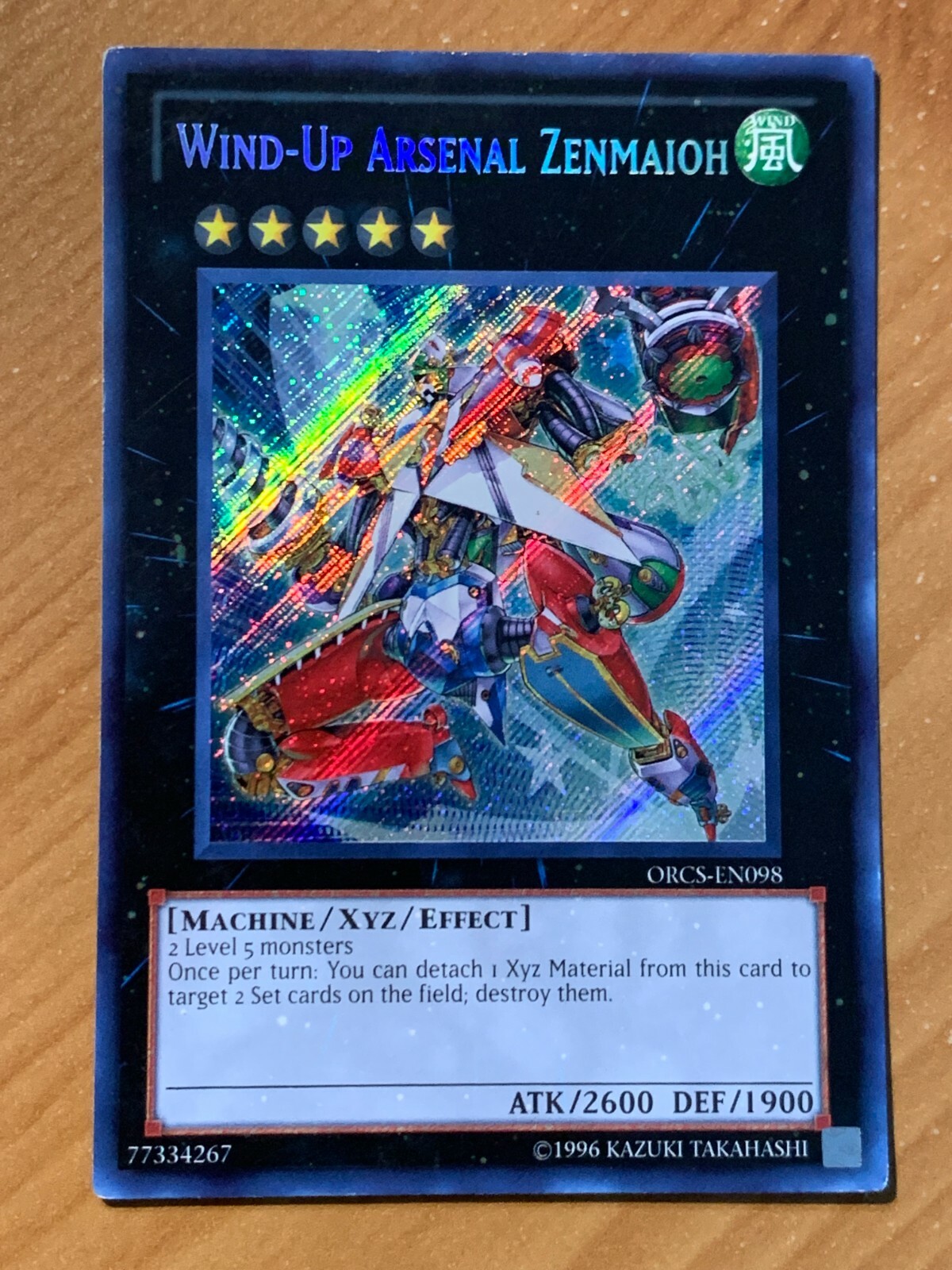 yugioh Wind-Up Arsenal Zenmaioh ORCS-EN098 Secret Rare Unlimited