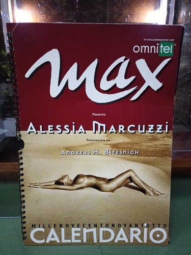 CALENDARIO ALESSIA MARCUZZI 1998 MAX, FOTOGRAFATA DA ANDREAS H