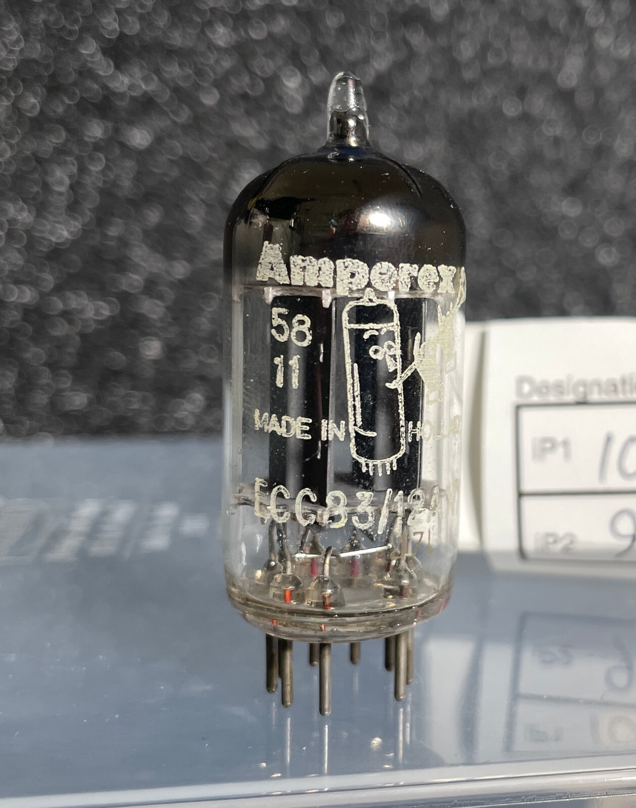 Bugle Boy / Amperex ECC83/12AX7 DELTA 8 #307 Dual Triode Tube