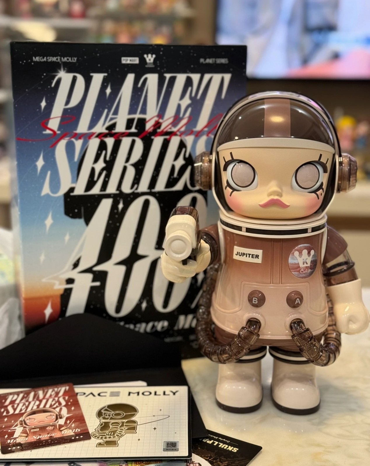 POPMART MEGA SPACE MOLLY 400% Planet Series Figures (Jupiter)！ | eBay