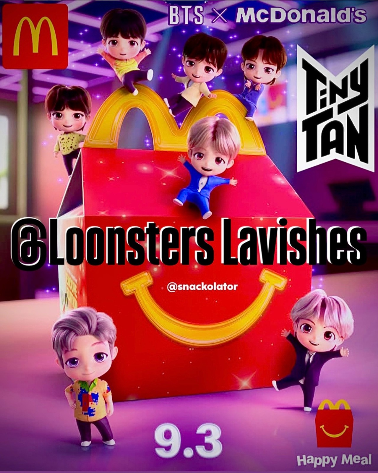 2025 McDonald's TinyTan x BTS Happy Meal Toys Throwback Encore