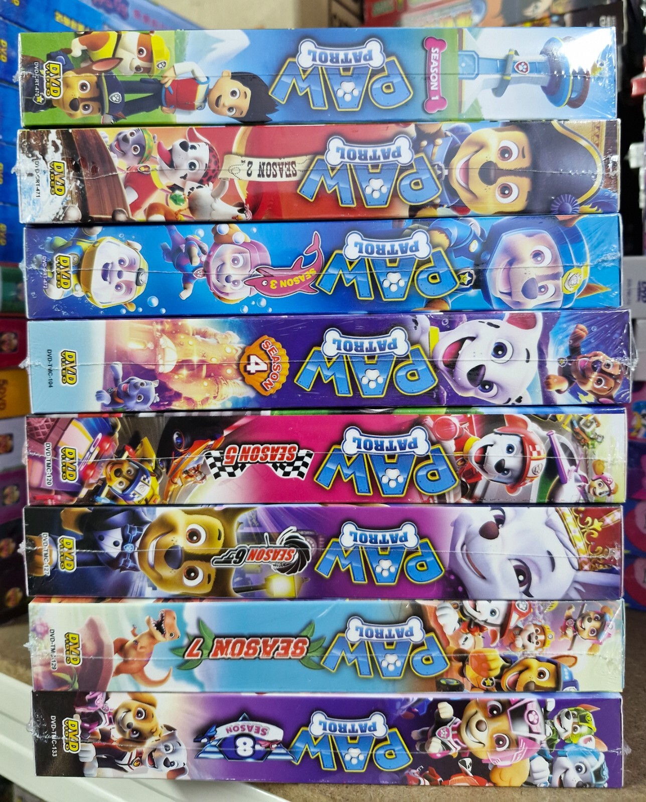 DVD Paw Patrol Collection TV Series Season 1-8 ( 208 Episode