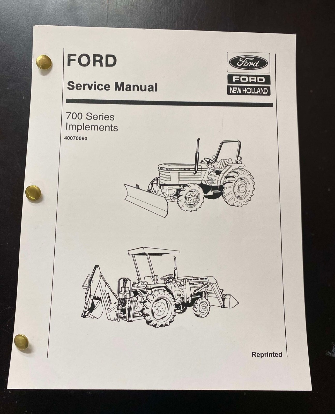 Backhoe Service Repair & Service Parts Manual Ford 756A, 757B