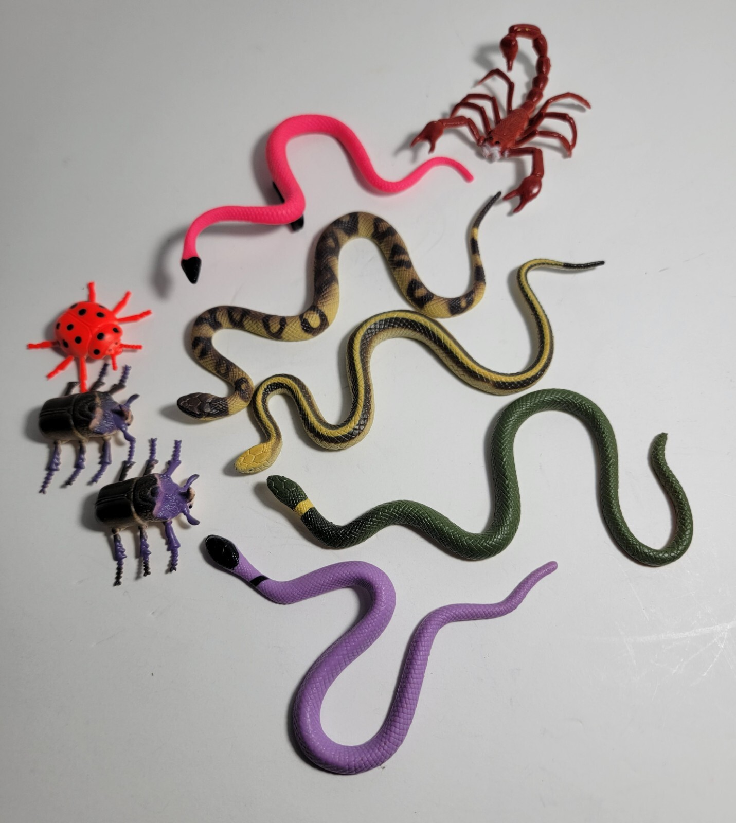 Vintage XX Snakes, Scorpion & Bugs vinyl plastic figures | eBay