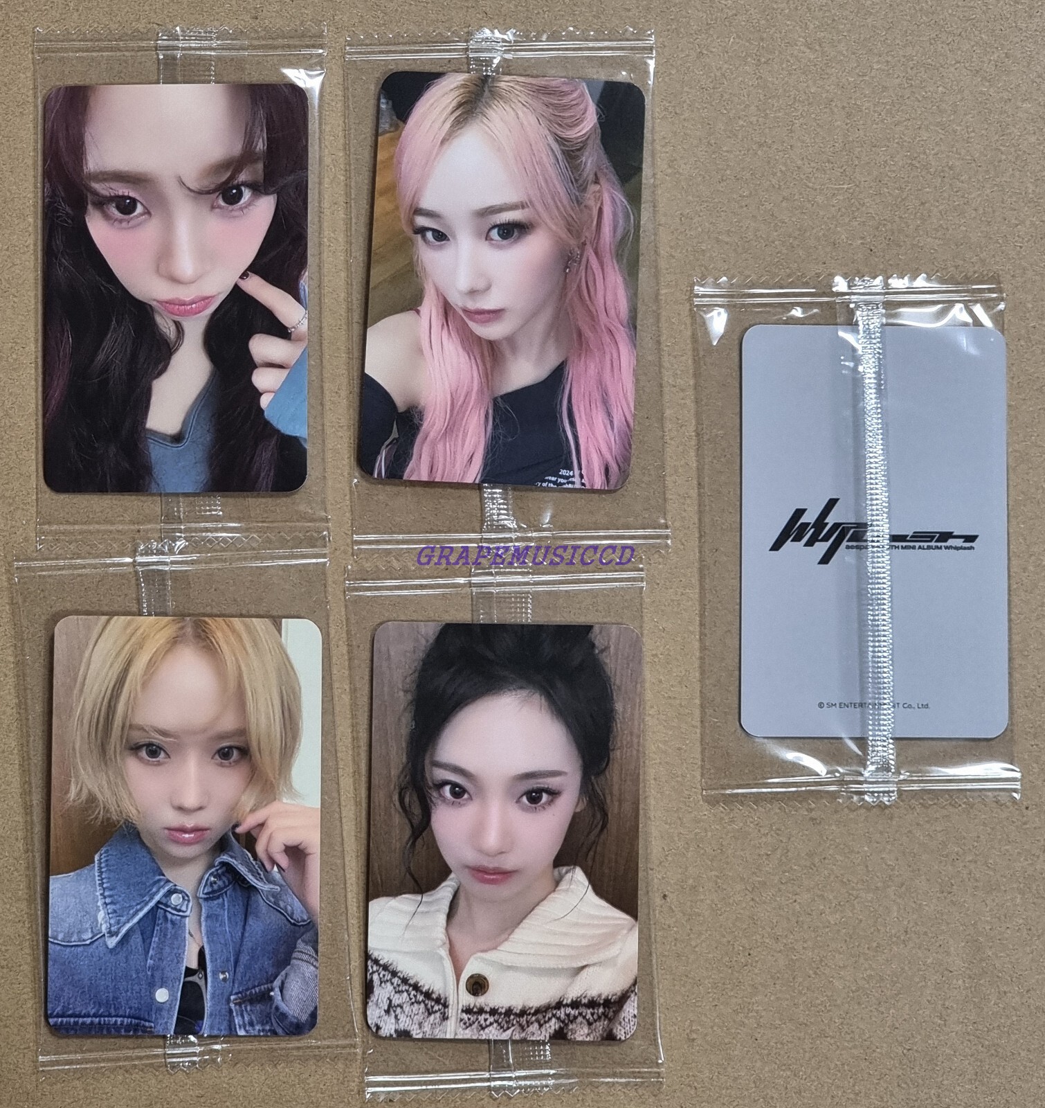 aespa Whiplash 5TH MINI ALBUM KTOWN4U EVENT PHOTO CARD PHOTOCARD