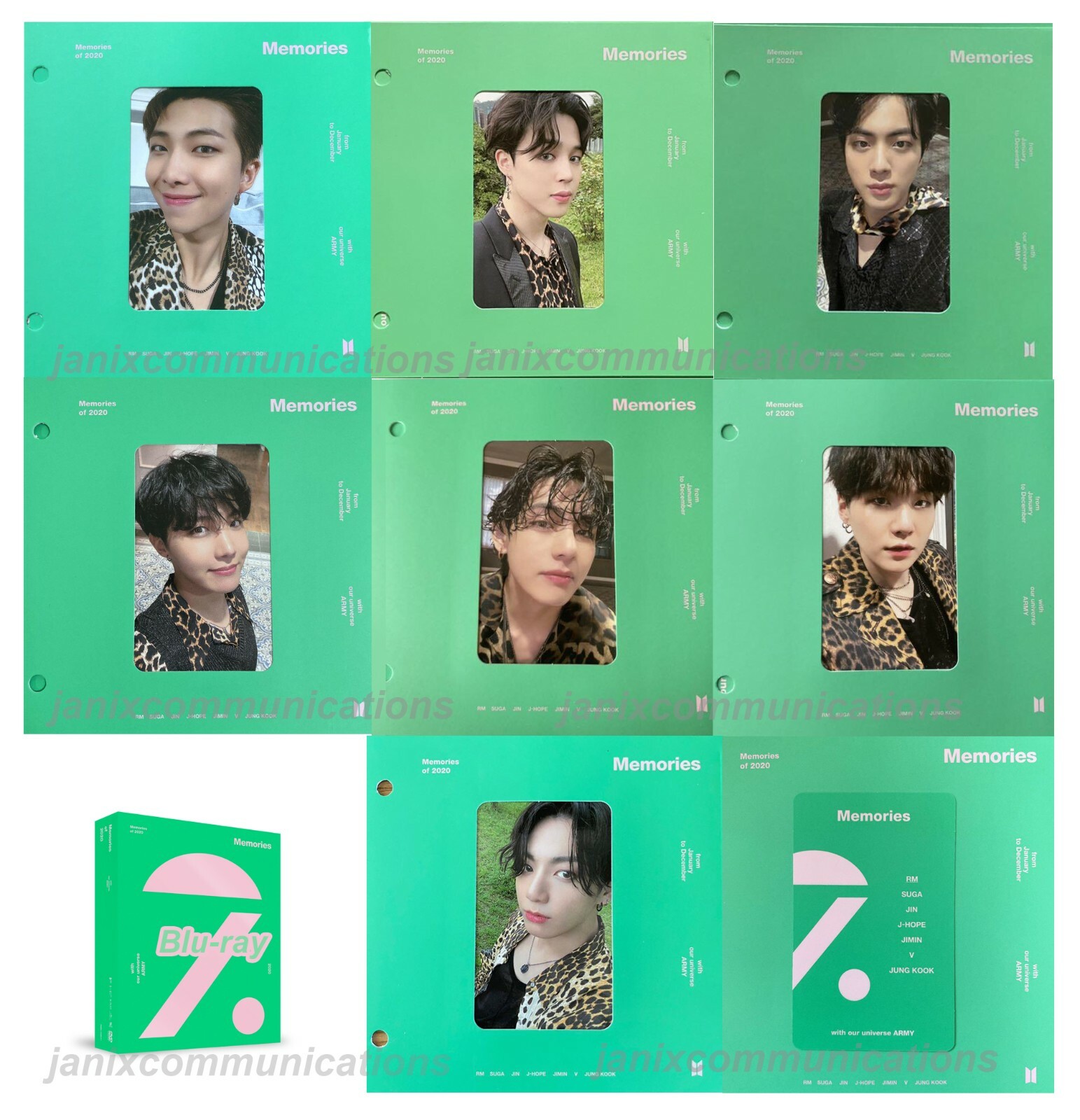 BTS Memories of 2020 Blu-ray ver. Official Photocard + Paper