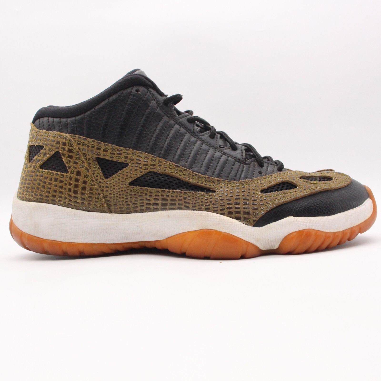 Nike Air Jordan XI 11 Retro Low IE Men's 10 Croc Crocodile Black