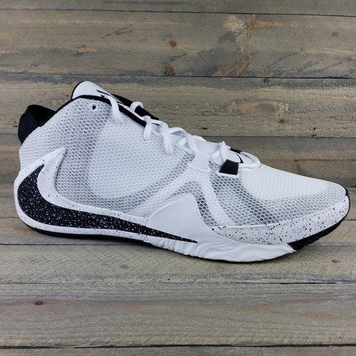 Nike Zoom Freak 1 Men's Basketball Shoes White/ Black Sz 18 NEW