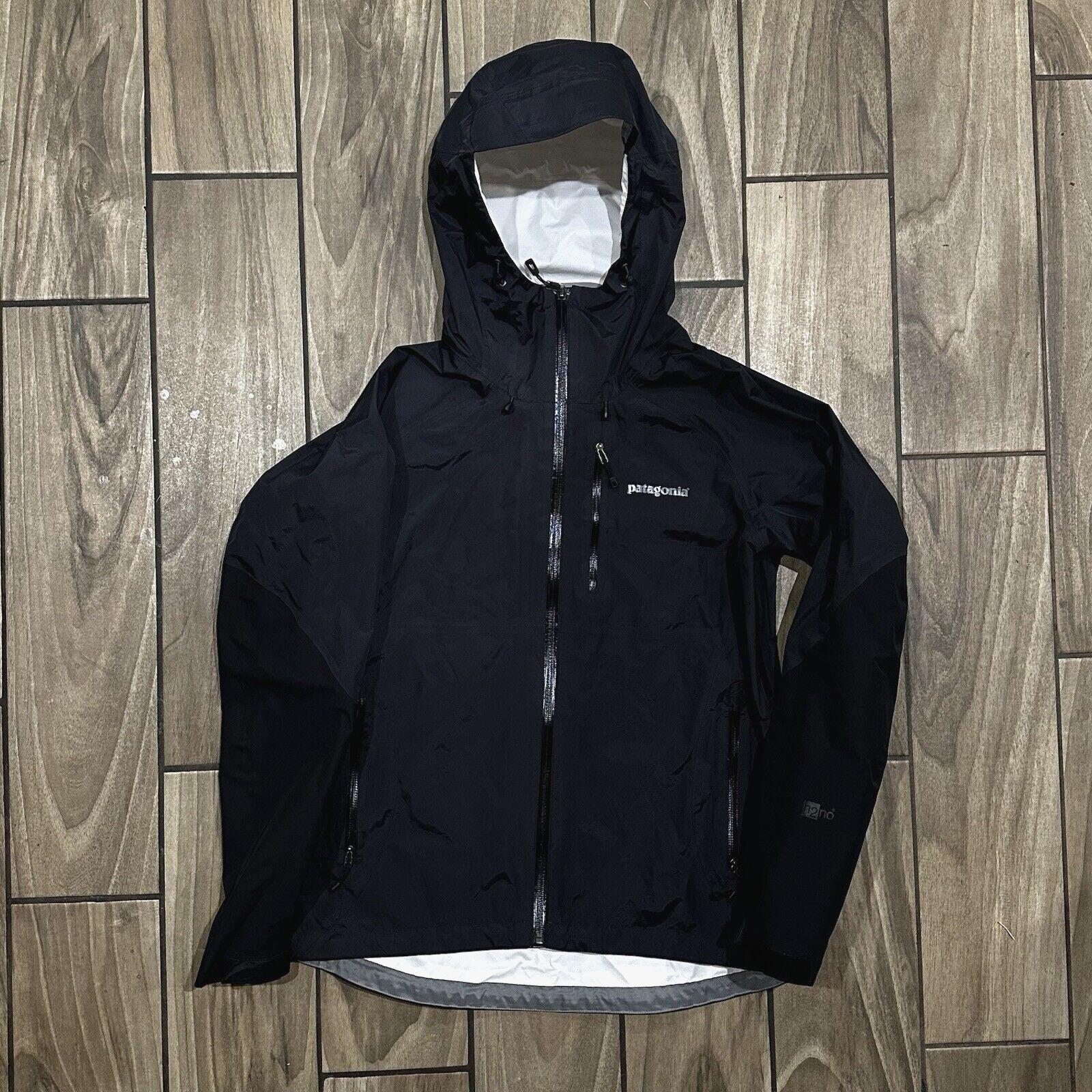 Patagonia Jacket Medium W's Black torrentshell H2No Rain Wind
