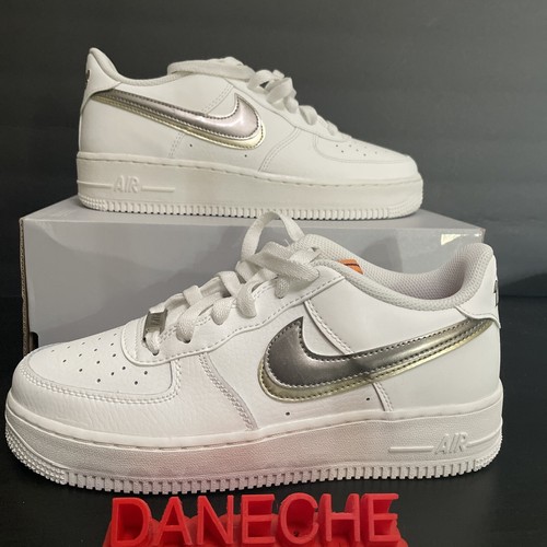 Nike Air Force 1 LV8 Off Noir Metallic Pewter GS Size 6.5Y/Women's