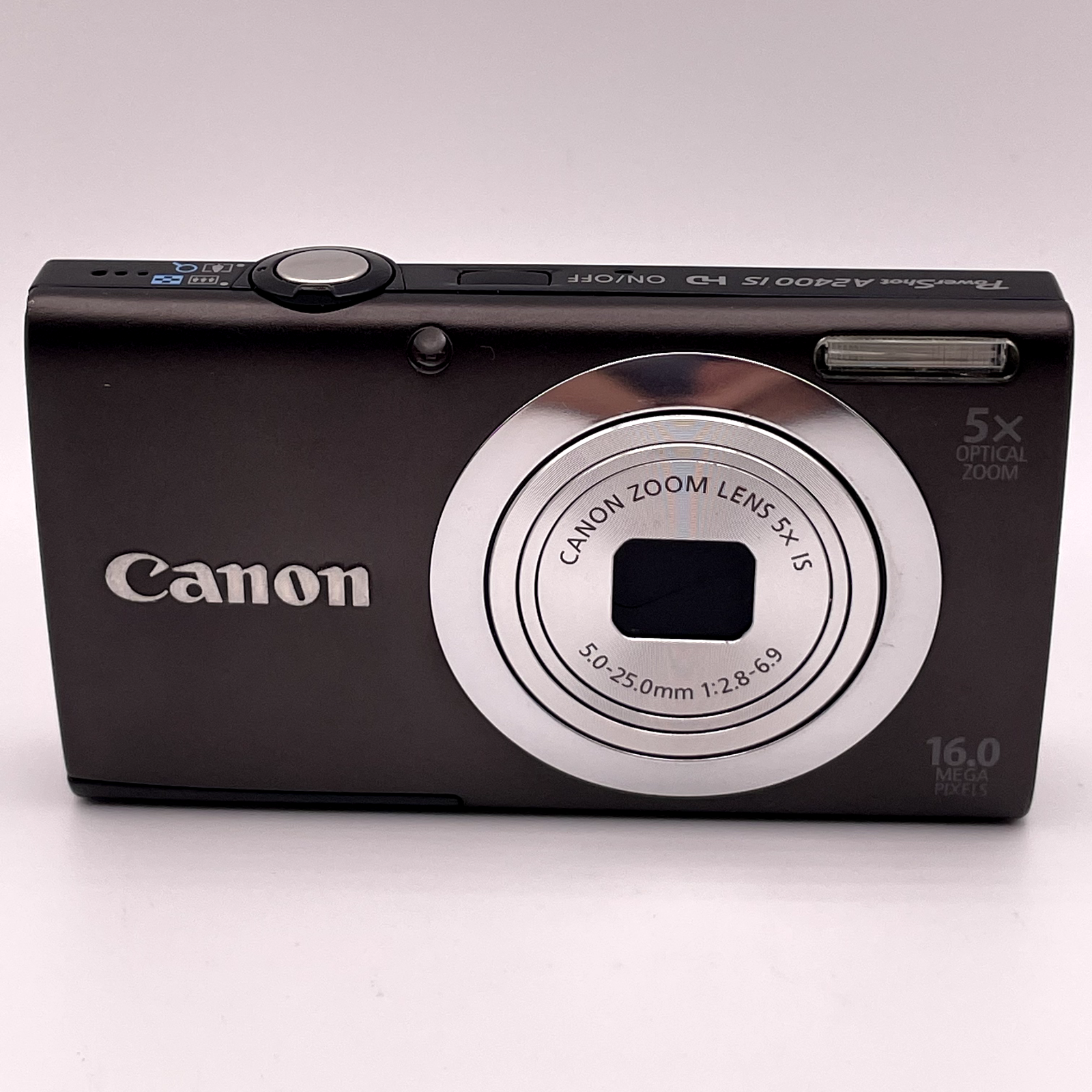 Canon PowerShot A2400 IS 16.1MP Digital Camera – Black – Tested