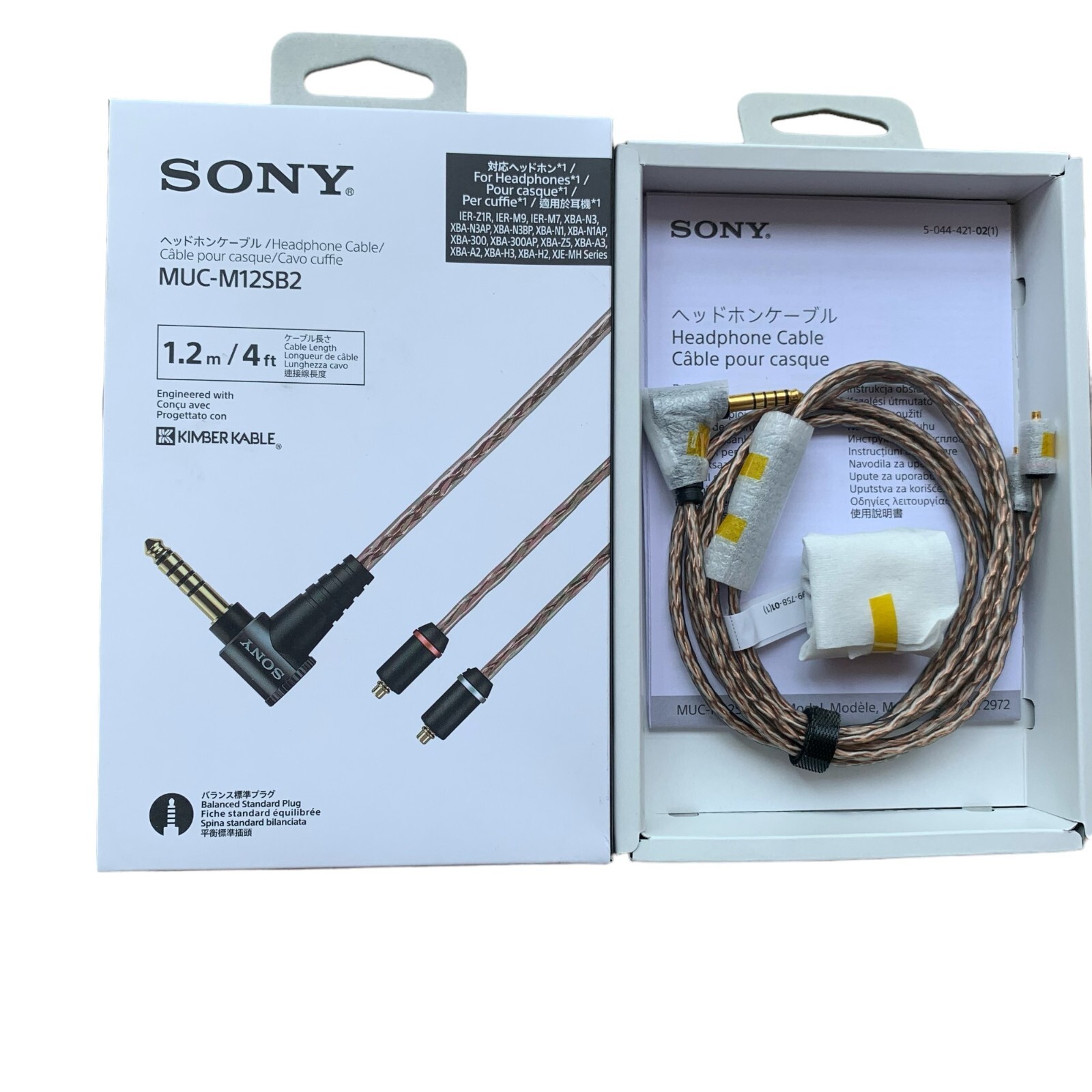 4.4mm Balanced Audio cable For Sony IER-Z1R/IER-M9/IER-M7 MUC
