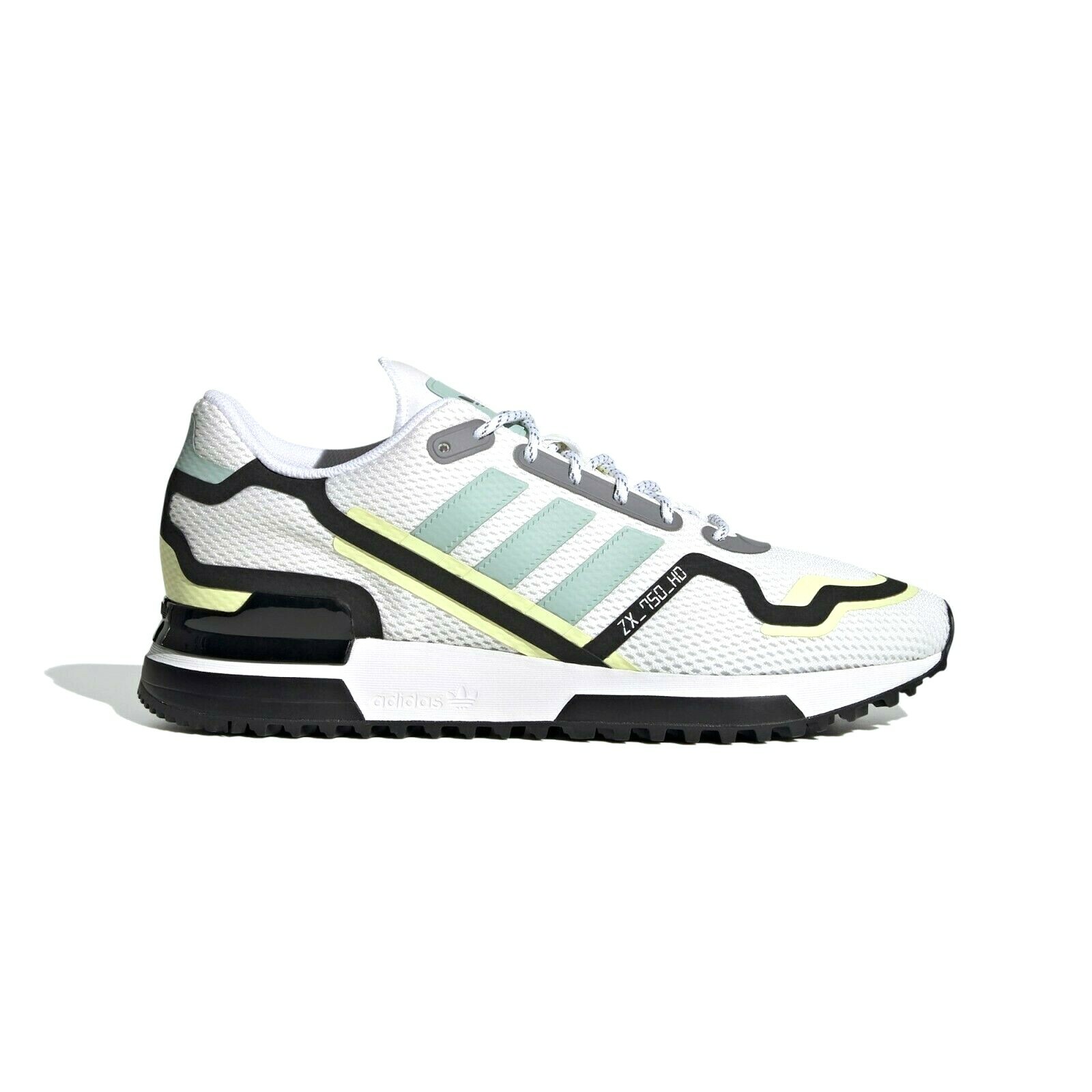 Adidas Originals ZX 750 HD Men Shoes Color: Cloud White/Green Tint