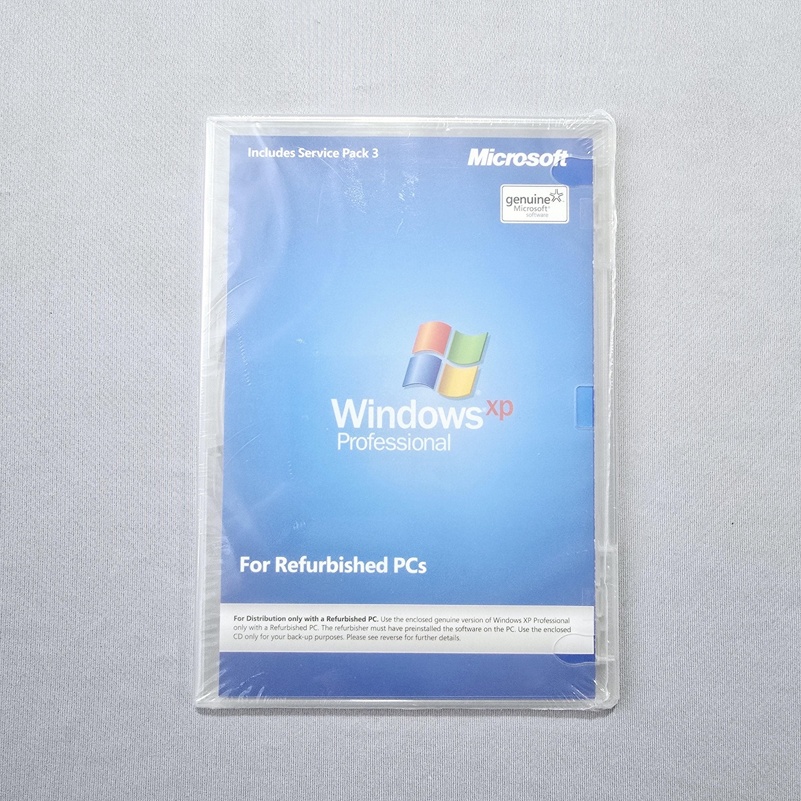 SEALED Windows XP Professional SP3 Disc for Refurbished PCs – No