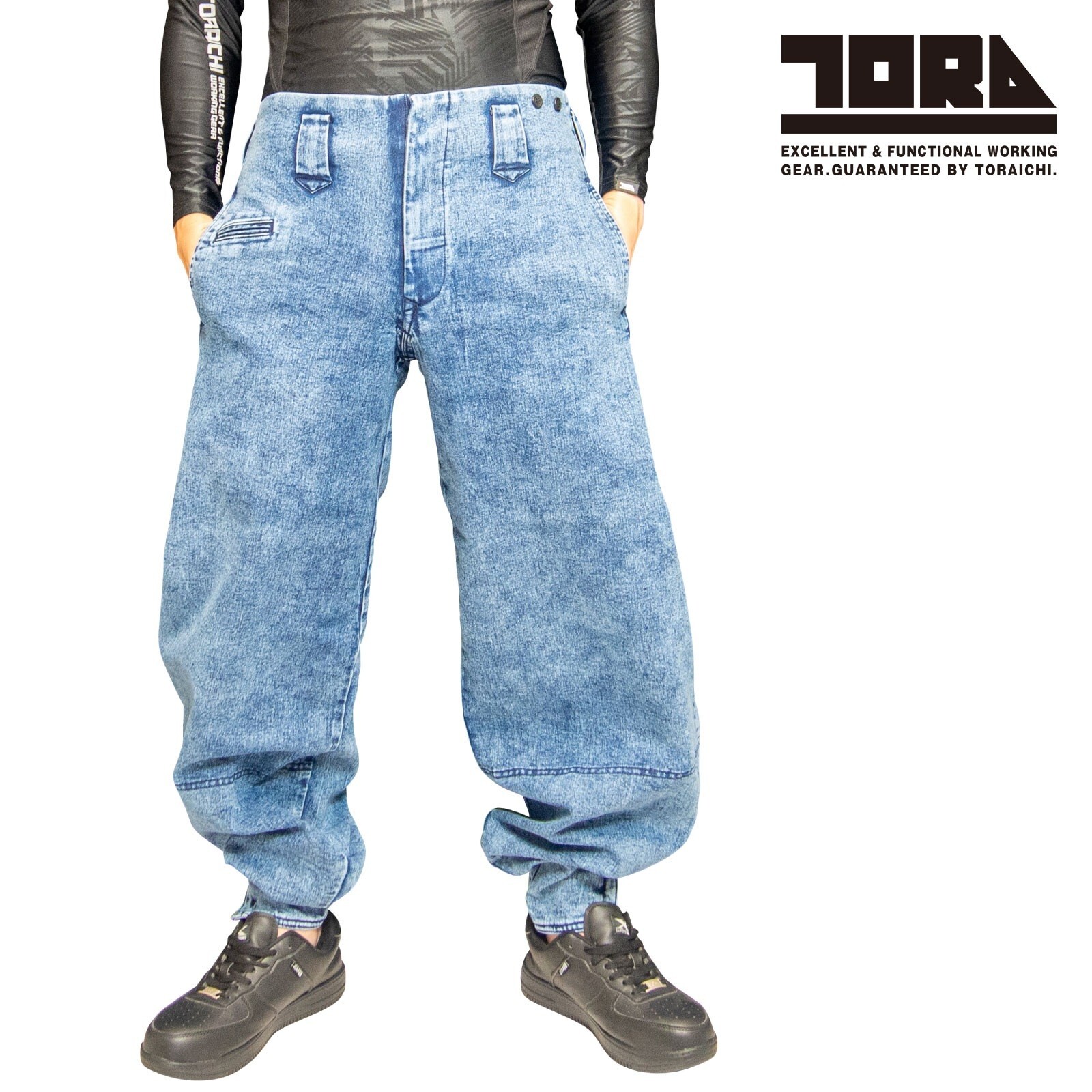 TORAICHI Denim Nikkapokka Japanese Tobi Work Pants High Quality