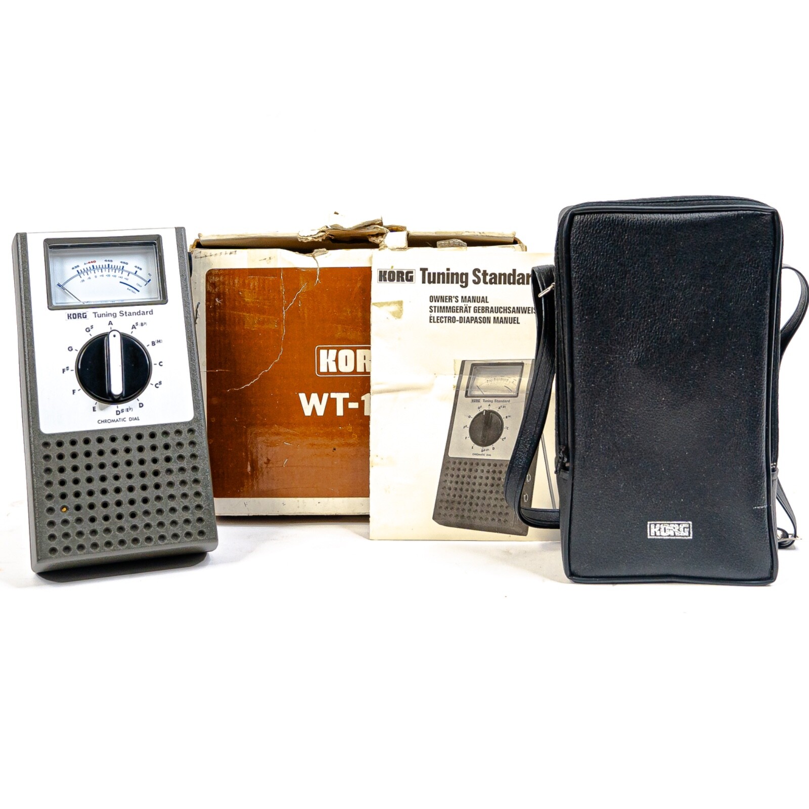 Korg WT-10A – Vintage Needle Tuner with Case, Box, Manual