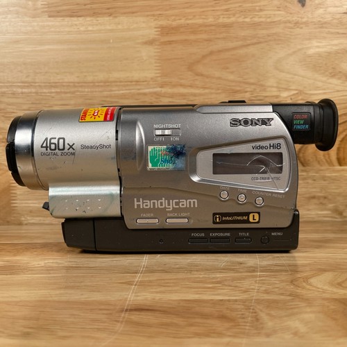 Sony Handycam CCD-TR818 Silver Hi8mm 460x Digital Zoom Camcorder