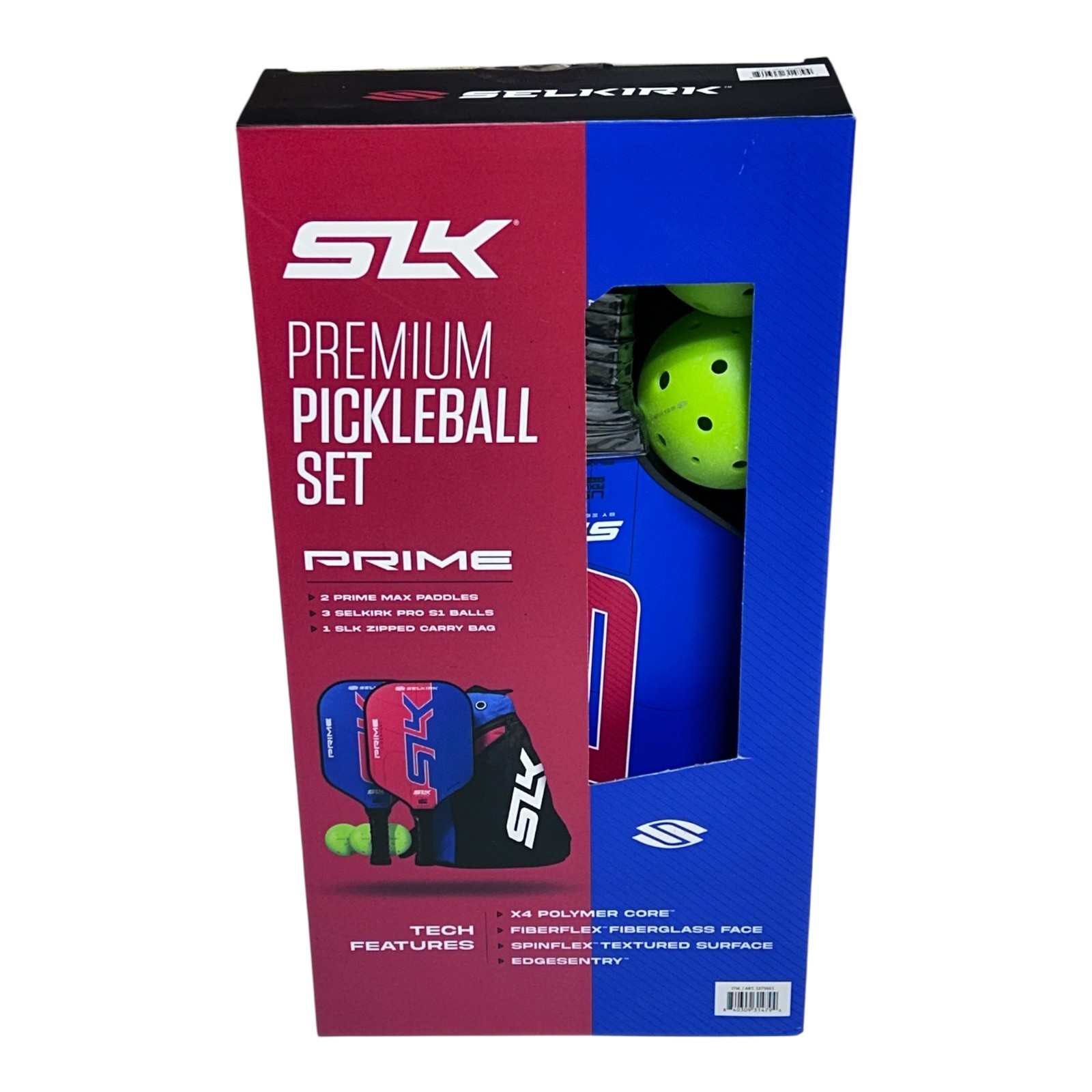 Selkirk SLK Prime Max Pickleball Set Carry Bag 3 Balls 2 Paddles
