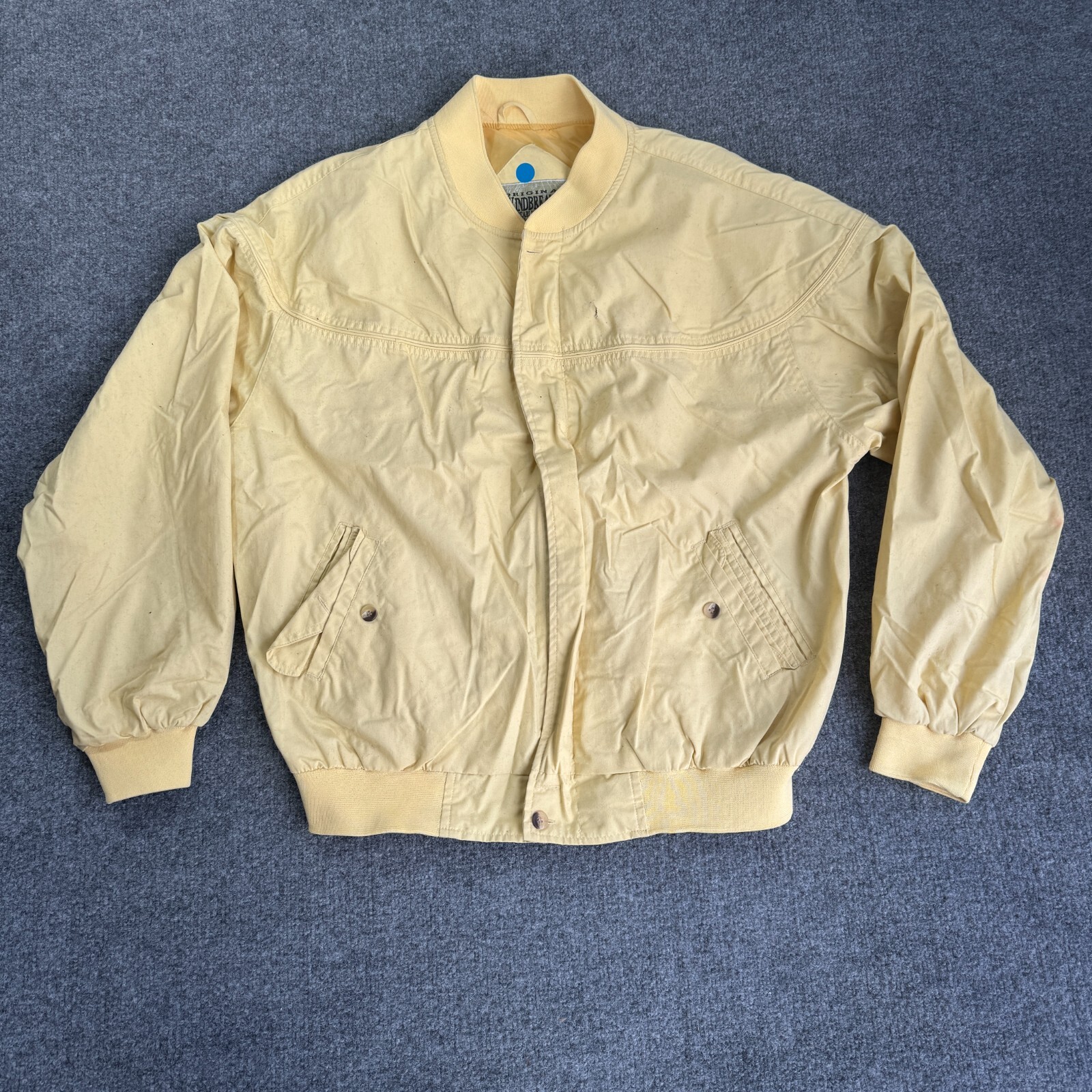 Vintage Original Windbreaker Established 1915 Jakcet Full Zip