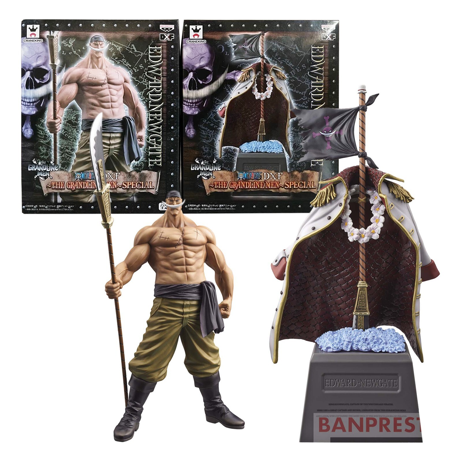 ONE PIECE DXF THE GRANDLINE MEN SPECIAL Whitebeard & Grave Set