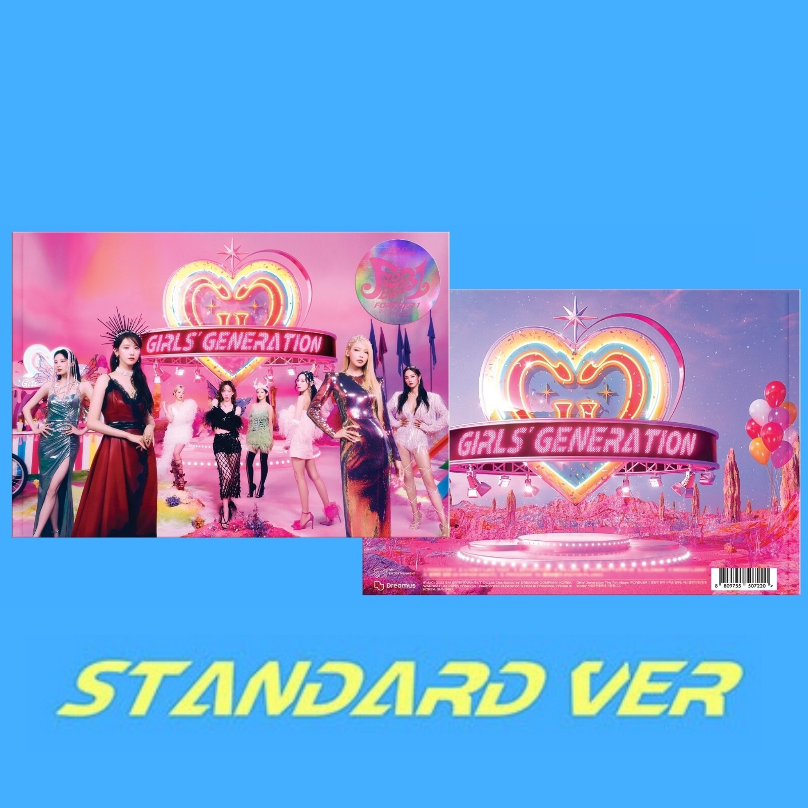 GIRLS' GENERATION SNSD 7th Album FOREVER 1 STANDARD Ver CD+Book+