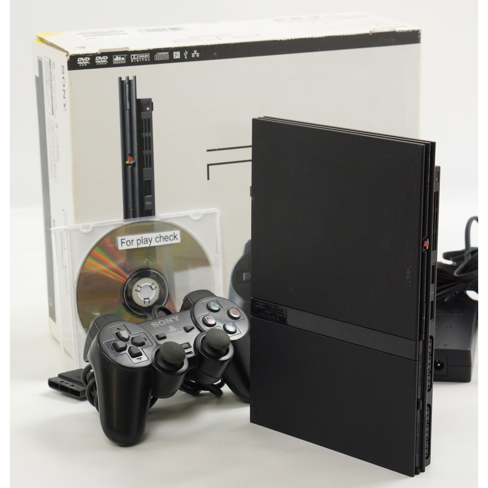 PS2 Slim Console System Charcoal Black SCPH-70000 CB Playstation2