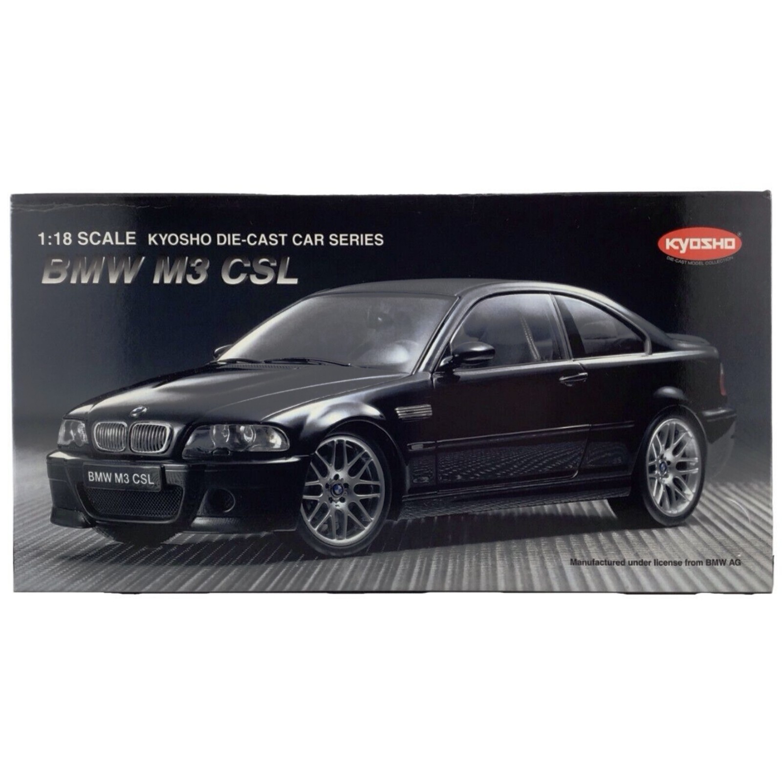 BMW M3 CSL Die-Cast 1:18 Scale Model Jet Black Car Kyosho Series