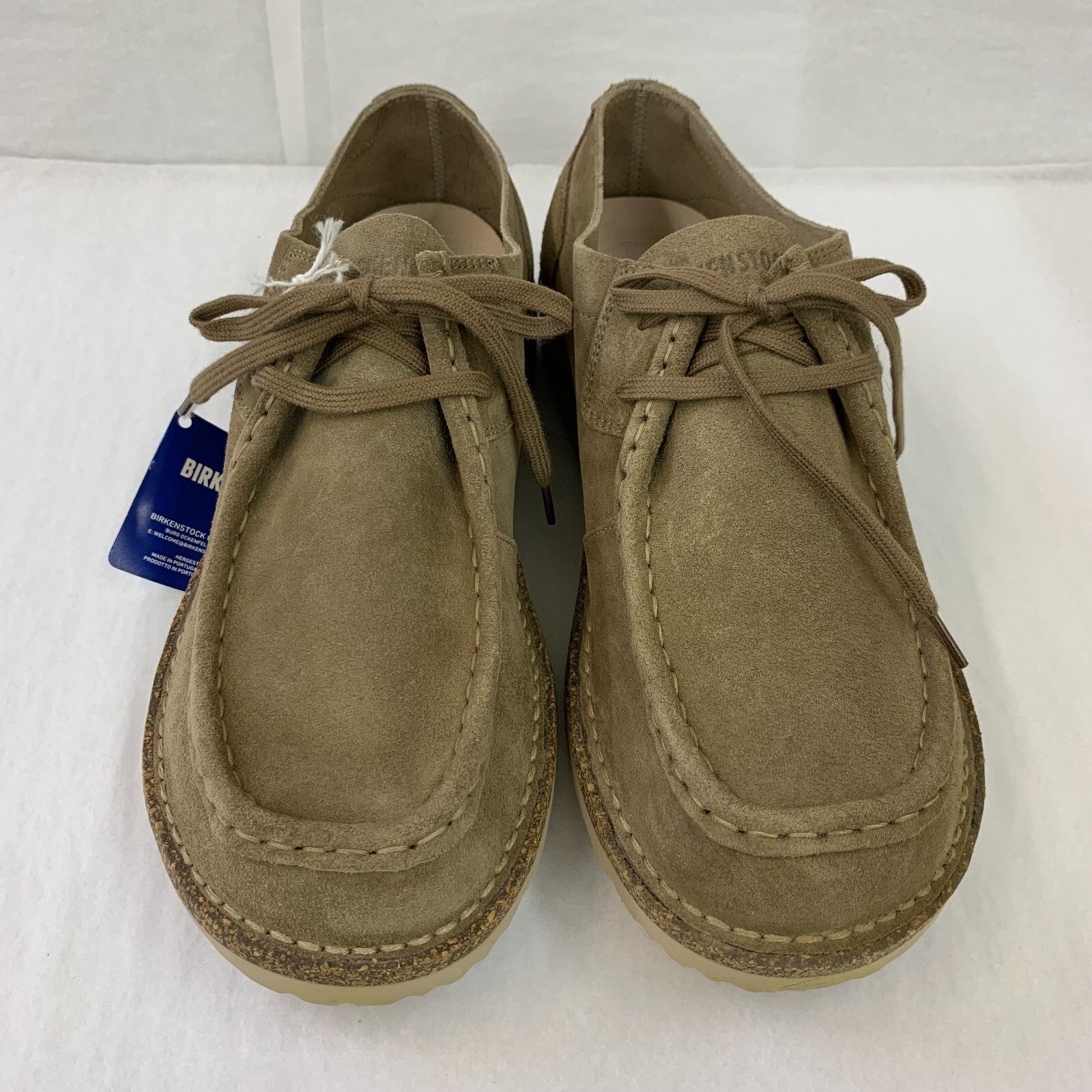 Birkenstock New w/ Box Pasadena III Gray Taupe Suede Leather