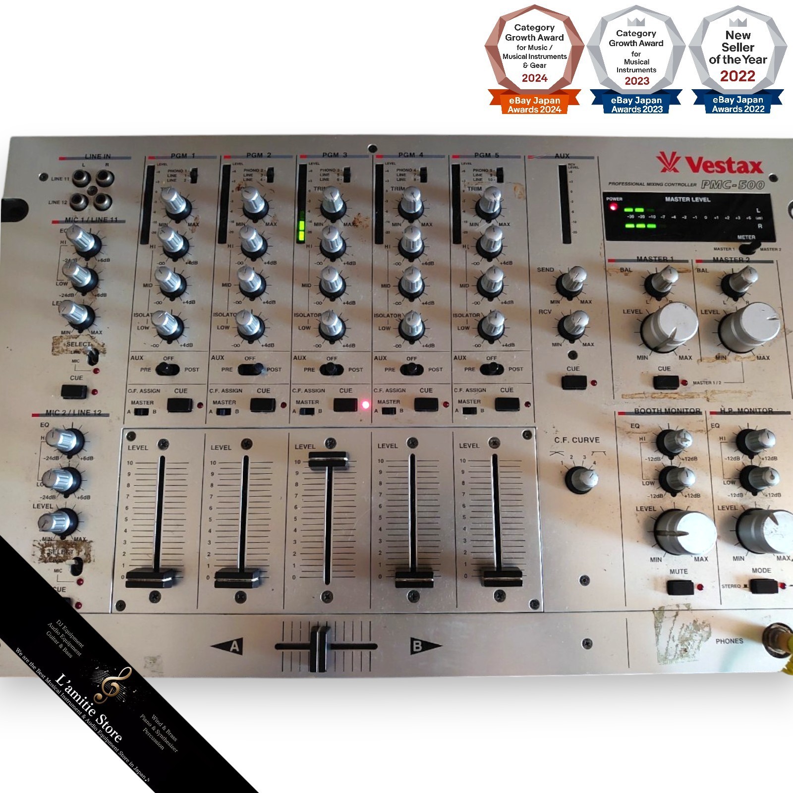 Vestax PMC-500 Professional Mixing Controller Analog DJ Mixer