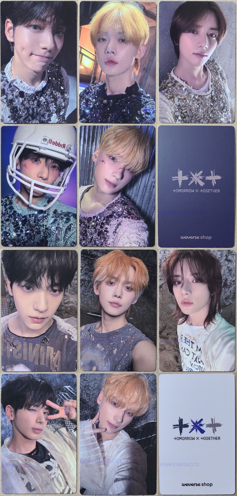 TXT FREEFALL COMEBACK SHOWCASE LIVE WEVERSE EVENT PHOTO CARD