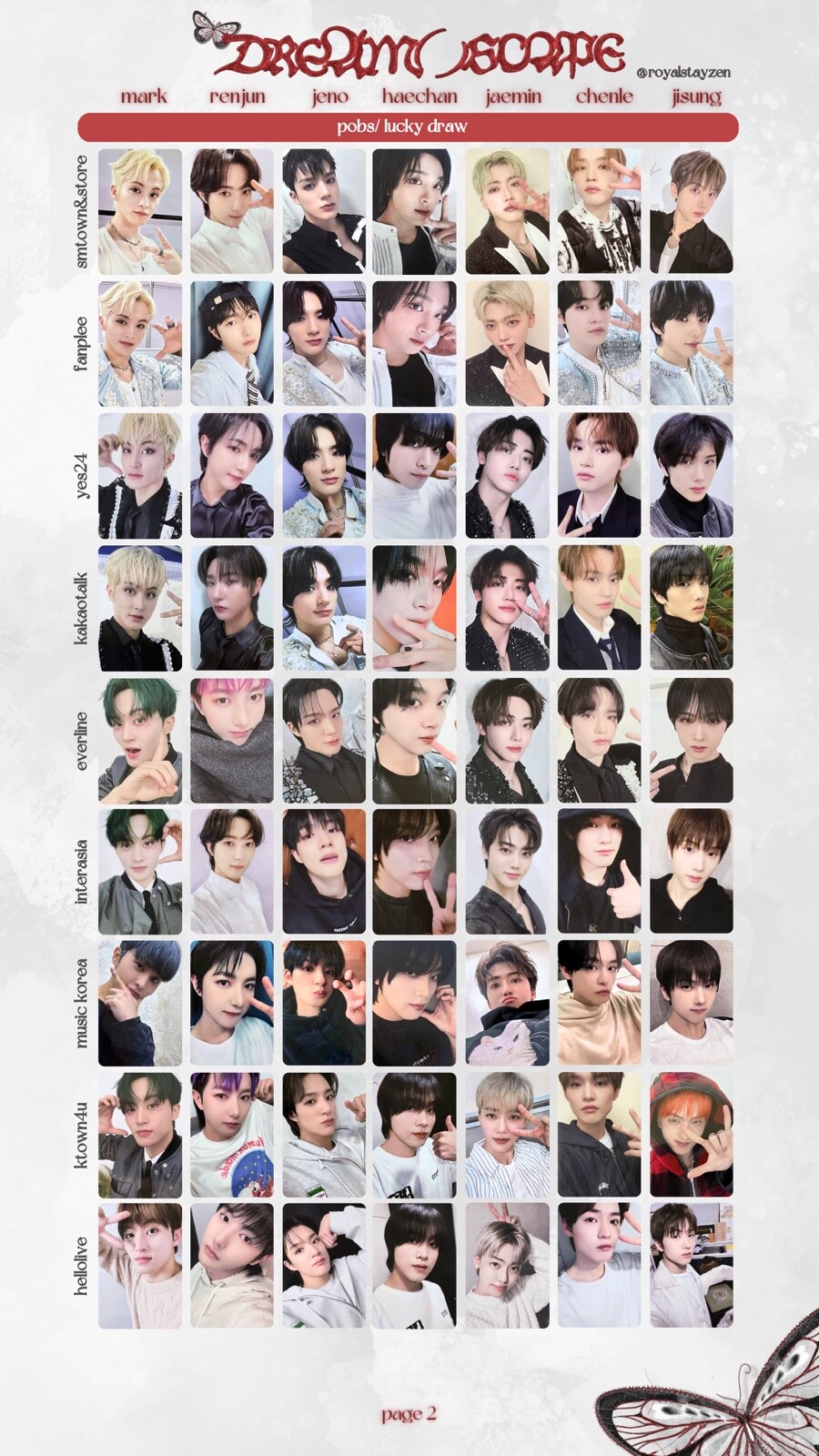 NCT DREAM the 4th ALBUM DREAM ( ) SCAPE POB OFFICIAL PHOTOCARD