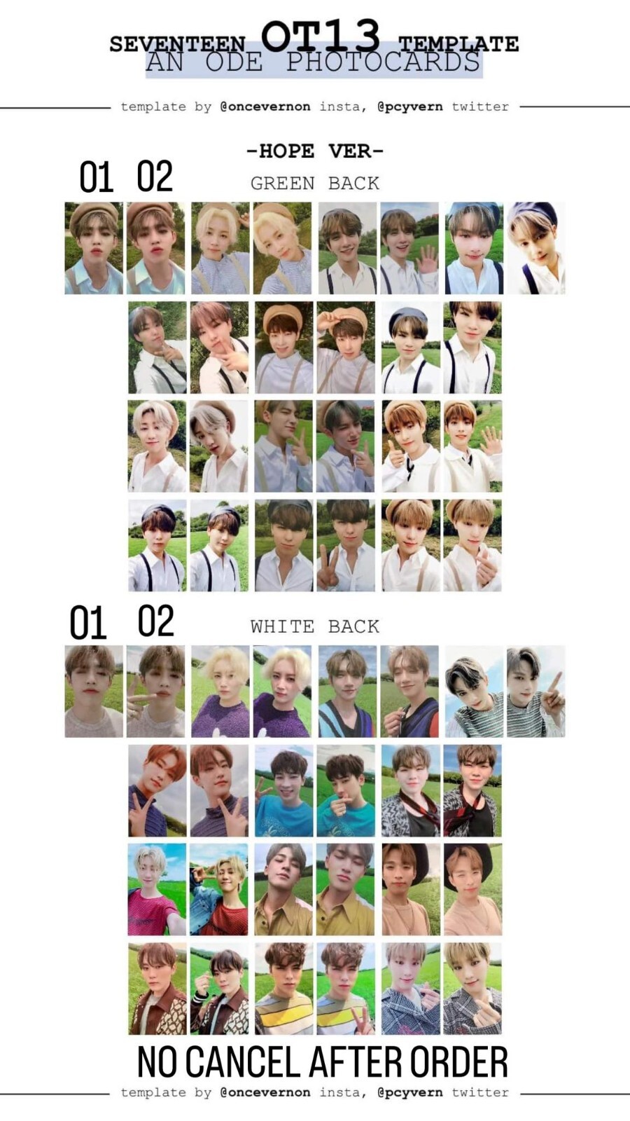 SEVENTEEN 3rd full album AN ODE photocard HOPE Version official | eBay