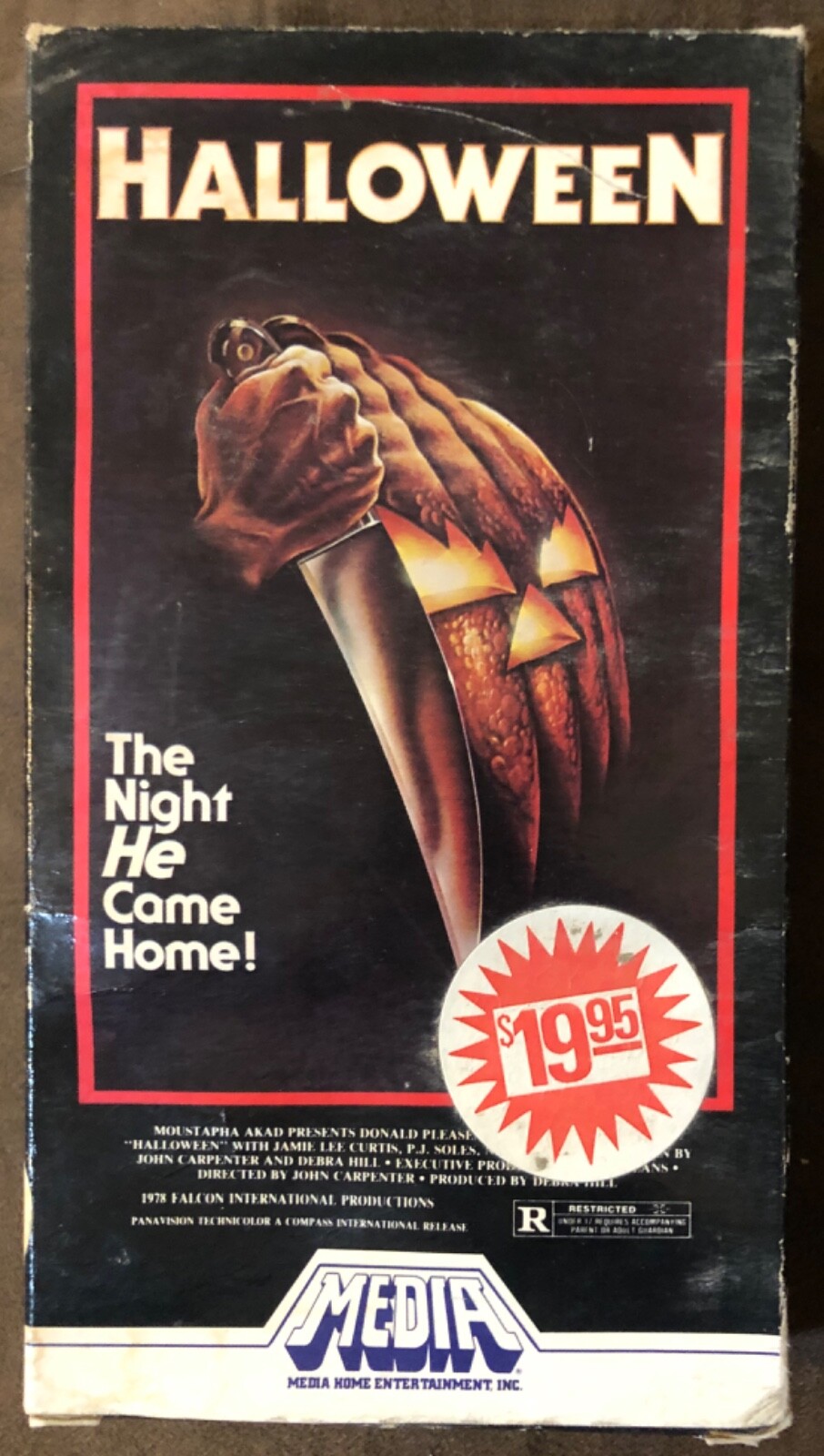 HALLOWEEN VHS - SUPER RARE 1981 Media Home Entertainment Copy