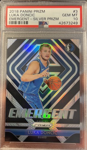 PSA 10 Luka Doncic Rookie 2018-19 Panini Prizm Emergent SILVER