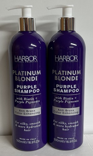 2-Pack Harbor ~ Platinum Blonde ~ Purple Shampoo with Biotin 16.9