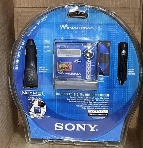 Sealed 💽 SONY MZ-N707 MDLP mini disc portable NET MD walkman