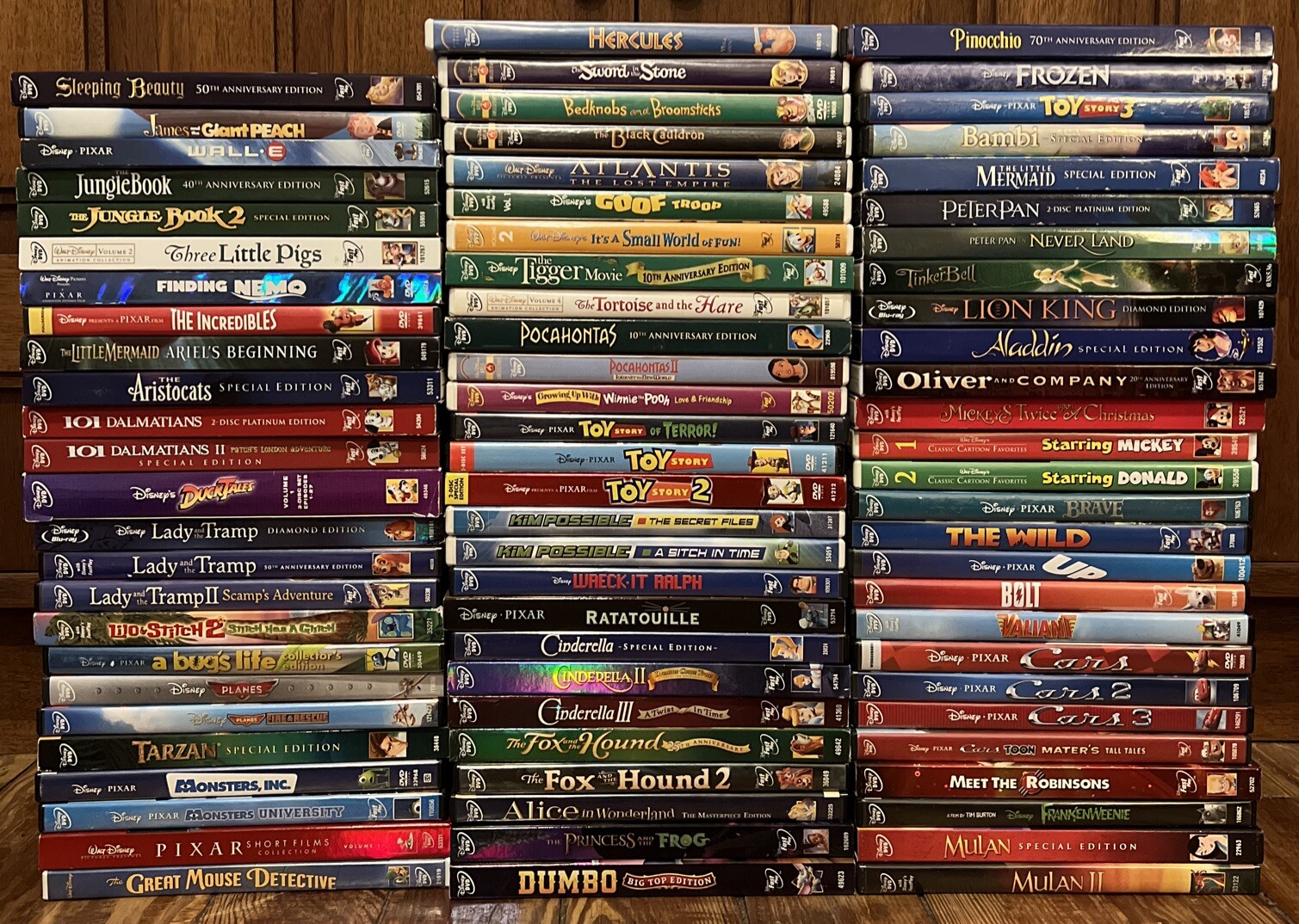 Massive Animated Movies- Walt Disney & Disney Pixar DVD Collection