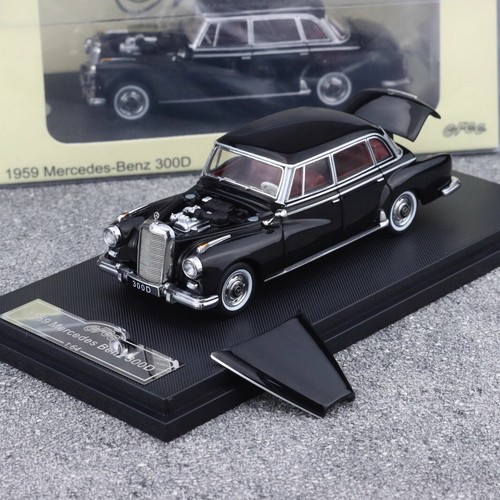 GFCC 1/64 Scale Mercedes-Benz 300D 1959 Black Diecast Car Model